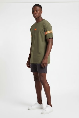 Blow Up Future Gen Logo's Haki Oversize Erkek T-shirt 141590 Siyah
