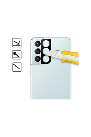 Ally Sm Samsung Uyumlu Galaxy S21+plus Hd 3d Full Tempered Cam Kamera Koruyucu- 5775