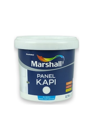 Marshall Su Bazlı Panel Kapı Boyası Beyaz 0,75 L