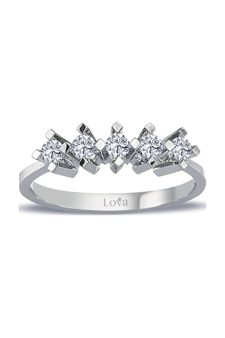 Lova G Renk 0,30 Karat Pırlanta Beştaş Yüzük - 1070179