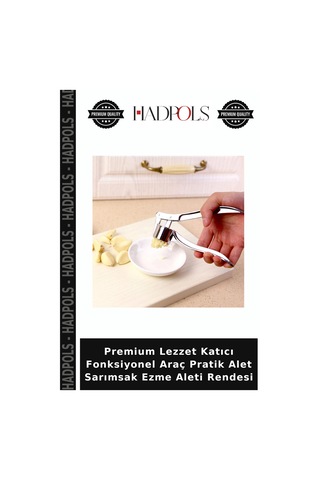 Premium Lezzet Katıcı Fonksiyonel Araç Pratik Alet Sarımsak Ezme Aleti Rendesi Çelik