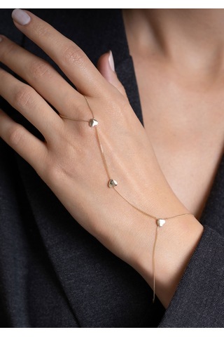 14 Ayar Altın Mini Kalpli Şahmeran 1 Mm Sarı
