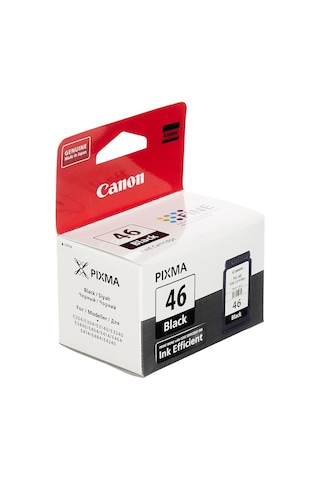 Canon Pg-46 Siyah Mürekkep Kartuşu, 400 Sayfa Baskı 9059b001