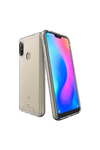 Xiaomi Mi A2 Lite Kılıf Zore Gard Silikon Renksiz