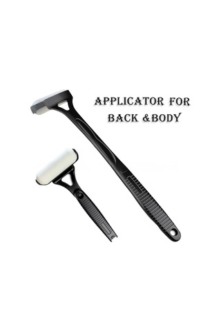 Hangfox Uzun Saplı Katlanabilir Vücut Losyon Uygulayıcı, Sırt Ve Gövde İçin Sponge Rulmanlı Boyama Aleti Siyah/mavi