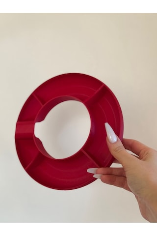 Atıştırmalık Kasesi Tekrar Kullanılabilir Atıştırmalık Kasesi Plastik Termos İle Uyumlu Bordo