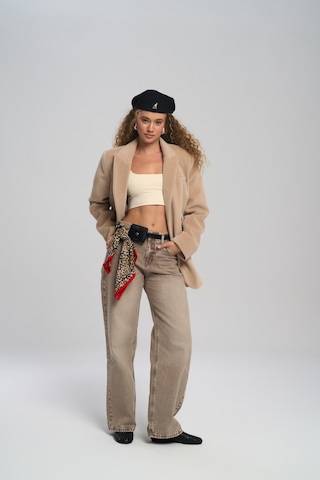 Mai Studios Co. Runa Oversize Bej Blazer Bej