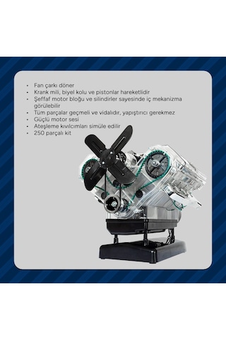 Büyük V8 Motor Teknik Yapım Seti