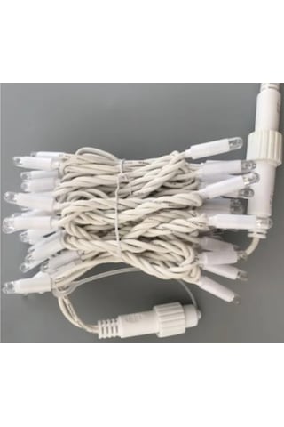 Sekizgen Led 10 Metre Eklenebilir İp Led Dış Mekan Yılbaşı Süs Ve Aydınlatması Beyaz Kablo Günışığı Gün Işığı