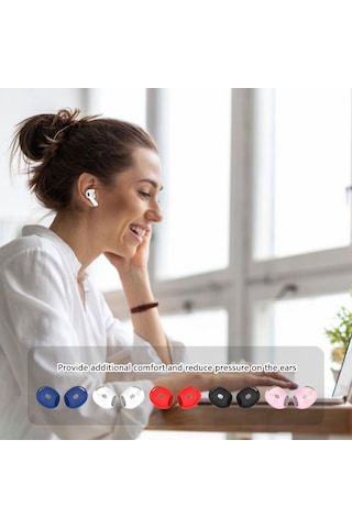 Silikon Kulak Tıkacı Koruma Gürültü Azaltma Rahat Air Pods 4 Kulaklıklar İçin