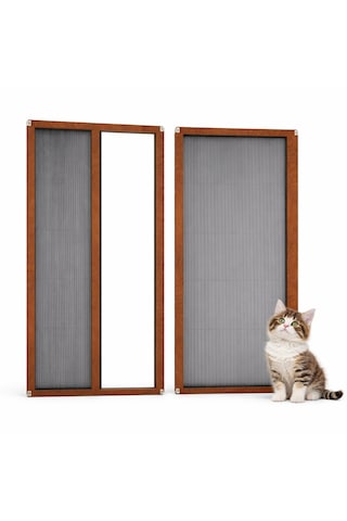 Akordiyon Kapı Kedi Sinekliği En:0-100 Cm X Boy:0-220 Cm Demir, Ahşap,pimapen,alüminyum Uyumlu Çok Renkli