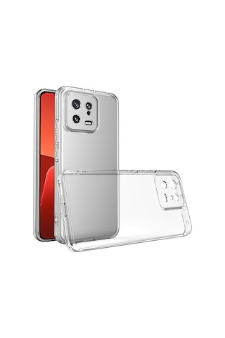 Xiaomi Mi 13 Kamera Korumalı Süper Silikon Şeffaf Kılıf
