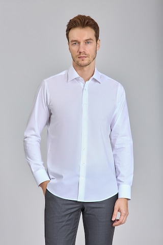 Bisse Klasik Yaka Uzun Kollu Regular Fit Erkek Gömlek Gmkls250048 D01 Beyaz