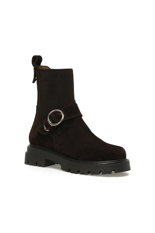 Nine West Unıma 5pr Kahverengi Kadın Düz Bot 000000000102037285 Kahverengi