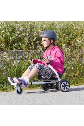 Hoverkart Elektrikli Kaykay Koltuk Smart Scooter Hovercard Aparat Siyah