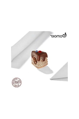 Novahub Kokulu Çikolatalı Kek Kolye 925 Ayar Gümüş Charm Fit Bilezik Boncuk Kadın Takı Gümüş