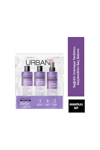 Urban Care Expert Biotin & Caffeine Dökülme Karşıtı Seyahat Seti 100 Ml Beyaz