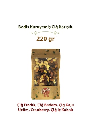 Bediş Naturel Kase Çiğ Special Karışık 220 Gr X 2 Adet 220 G