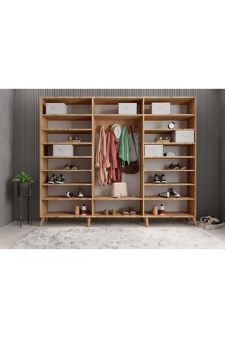 Letto Membran 6 Kapaklı Portmanto Montaj Dahil Çam Beyaz 210 Cm