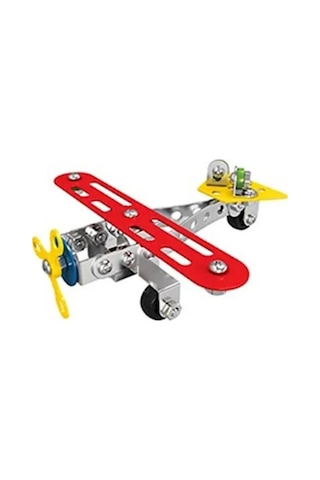 3 In 1 Metal Yapı İnşaat Seti - 148 Parça Eğitici Sök Tak Uçak Ve Helikopter Maket Oyuncak