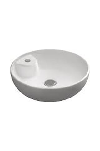Idevit Tezgah Üstü Daire Çanak Daire Lavabo 45CM Hariç