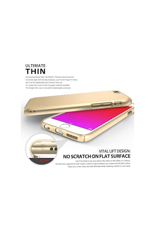 Ringke Slim Apple Uyumlu iPhone 6s/ 6 İle Kılıf Rose Gold