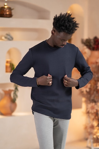 Paul Martin Modal Esnek Kumaş Regular Fit Mevsimlik Sweatshirt Lacivert