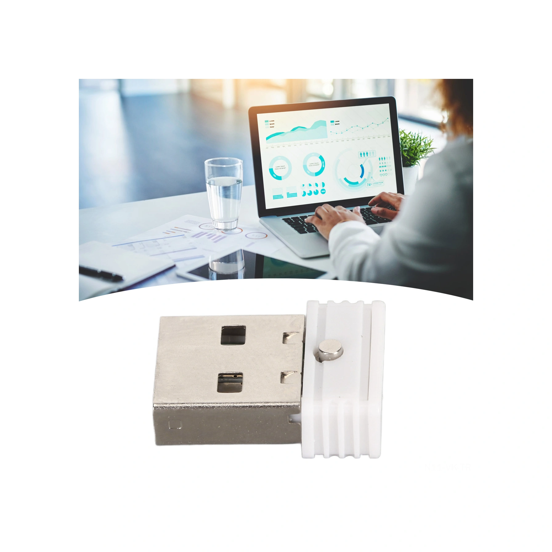 Vkemall Pc Uyku Modundan Koruyucu Mouse Hareket Simülatörü - Usb Plug & Play - Windows/mac Uyumlu Beyaz