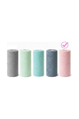 Fb Cup 20'li Rulo Mikro-fb Çok Amaçlı %100 Mikrofiber Temizlik Bezi 25x32 Kopart Kullan Pudra Pembesi Pembe