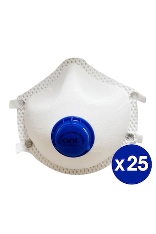 Ant Ffp2 Ventilli Konik Katlanabilir N95 Toz Maskesi 1 Kutu 25 Ad