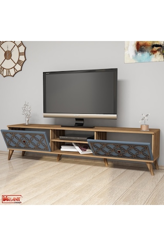 Variant Class Tv Ünitesi - Ceviz / Mavi (Kalsedon)