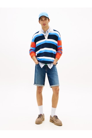 Tommy Hilfiger Ronnıe Short Bj8155 Erkek Mavi Şort - Dm0dm22980