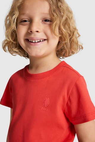 U.s. Polo Assn. Erkek Çocuk Kırmızı Tişört Basic 50325555-vr213 Rısk Red