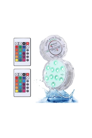 Trendooze Ve Uzaktan Su Su Rgbw Renk Pil Modu, Led'li Kumandalı Işığı, Işığı, Ir Ip68 İle Havuz Geçirmez Dimmable Değil Daldırmalı Dahil Çalışmaktadır. Aydınlatma Altı Adet Aaa 4 3 16 10 Wz