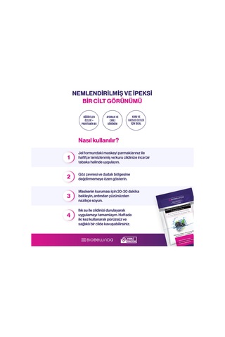 Doğal Nemlendirici Yüz Maskesi 8 'li Besleyici & Canlandırıcı