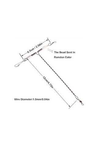 1 Adet T-sharp Balıkçılık Fırdöndüleri - Tuzlu Su Balıkçılığı İçin 3 Yollu T-dönüş Hattı Konnektörleri
