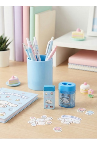 Cinnamoroll Kalemtıraş Ve Silgi Seti Mavi