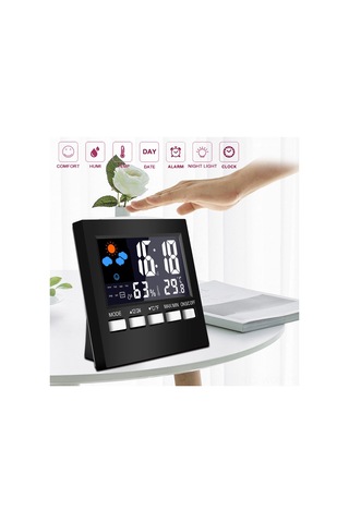 Neevoyu Ev İçin Dijital Sıcaklık Ve Nem Ölçer - Büyük Renkli Lcd Ekranlı Masaüstü Termometre-hidrometre