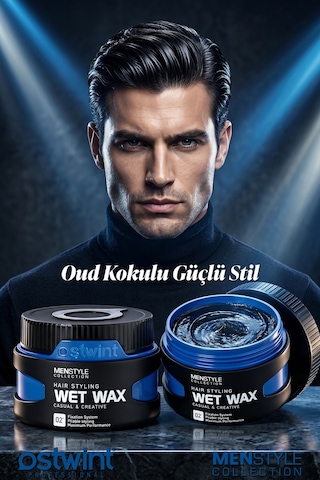 Ostwint Menstyle Collection Profesyonel Saç Şekillendirici Wet Wax 150 ML