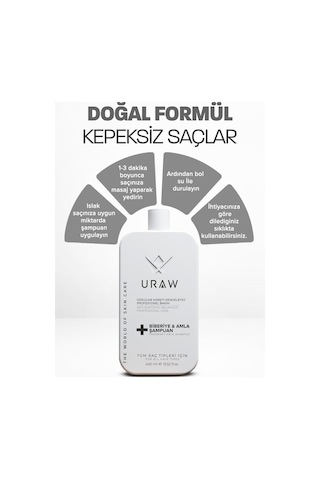 Uraw Biberiye & Amla Özlü Saç Bakım Şampuanı 400 ML