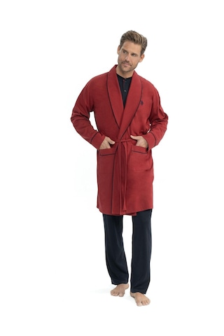 U.s Polo Assn. 12040 Erkek Çeyizlik 5'li Sabahlıklı Pijama Takım-bordo Bordo