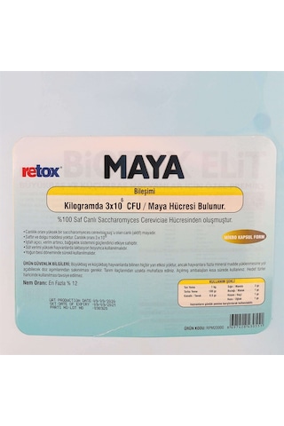 Retox Maya 3 10-6 Hayvan iştah Açıcı Ve Verim Artırma Yem Katkılı