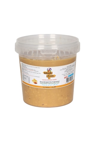 Adress Fındık Parçacıklı Şekerli Yer Fıstığı Ezmesi 1 KG