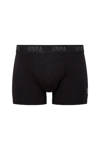U.S. Polo Assn. U.s Polo Assn. 80505 Erkek Pamuklu 3'lü Boxer-siyah&antrasit&baskılı Siyah