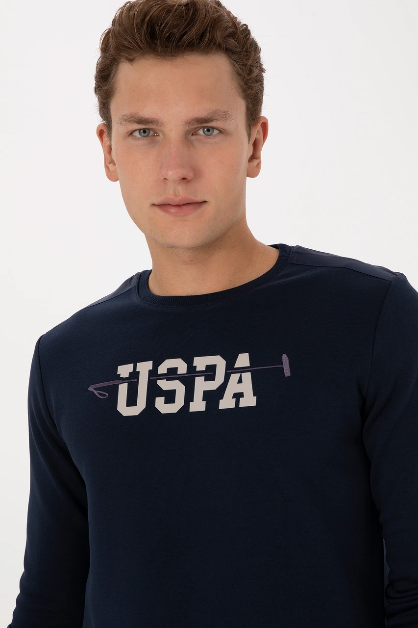 U.S. Polo Assn. Erkek Regular Fit Bisiklet Yaka Lacivert Sweatshirt 50315536-VR033