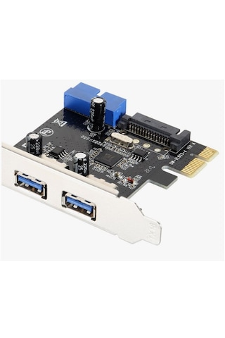 Pci Express Usb 3.0 2 Port Sata Güç 19 Pin Çoklayıcı Kart