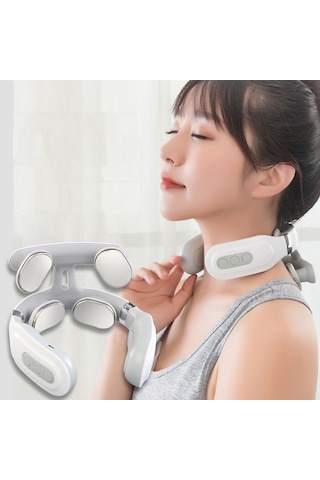 H62 Akıllı Nabız Çok Fonksiyonlu Boyun Aleti Şarj Boyun Masaj Cihazı Çok Renkli