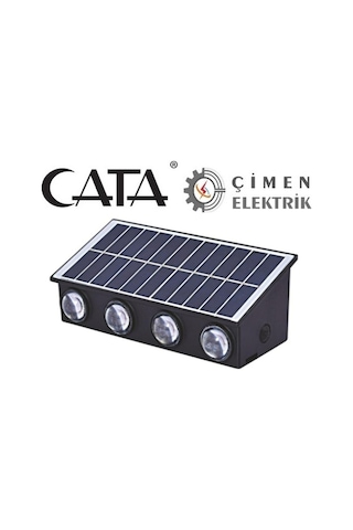 Cata Ct 8010 20w Kos Solar Led Aplik 3200k Gün Işığı Siyah