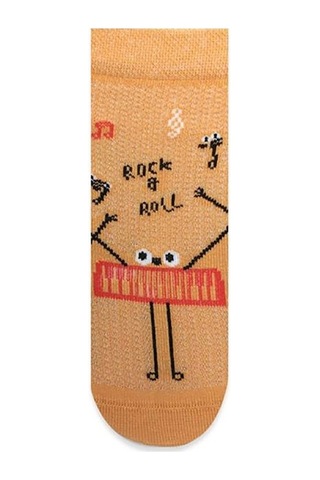 Brz Kids Müzik Temalı Erkek Çocuk Çorabı 3'Lü Set