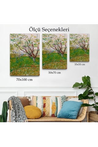 Miyrem^ Canvas Serie Vincent Van Gogh - Meyve Çiçekleri Tablosu-7450